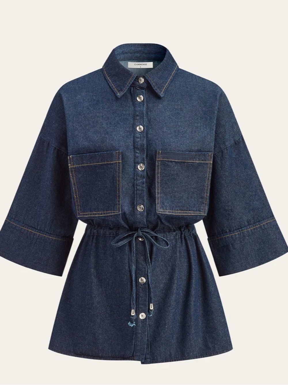 Commense Dark Indigo Denim Top